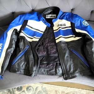 Yamaha leather motorcycle jacket